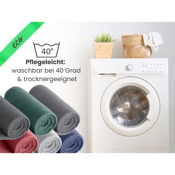 Fleecedecke eco-line aus 100% recyceltem Material mit Logo-Druck